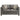 Laurissa - Loveseat With 4 Pillows - Light Charcoal Linen
