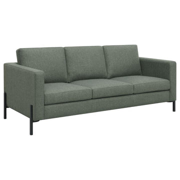 Tilly - 3 Piece Upholstered Track Arms Sofa Set - Sage