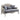 Ciddrenar - Loveseat With 3 Pillows - Fabric & White