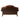 Dresden - Loveseat With 2 Pillows - Brown Synthetic Leather & Chenille, Cherry Oak