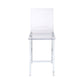 Nadie - Counter Height Chair (Set of 2) - Clear Acrylic & Chrome