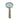 4" Travertine Handle Magnifying Glass - Tan
