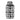 Cer Square Jar With Lid 18" - Black / White