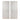 24" x 59" Trinity Dimensional Plaster Wall Art (Set of 2) - White