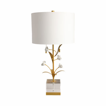 Capelli Floral Table Lamp 29" - Gold