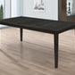Louise - Rectangular Dining Table With Extension Leaf - Black