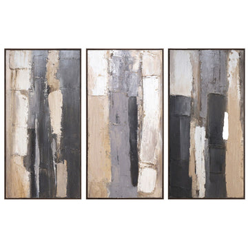 Tribido Handpainted Wall Art (Set of 3) - Multi