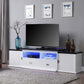 Barend - TV Stand - White & Black High Gloss Finish