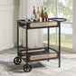 Colson - Serving Cart - Black Finish