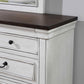 Hillcrest - 9-Drawer Dresser With Mirror - Distressed White