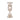 11" Chain Pillar Candle Holder - White