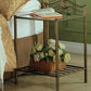 Sydney - Metal 2-Shelf Nightstand - Antique Brushed Gold