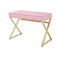 Coleen - Vanity Desk - Pink & Gold Finish - 31"