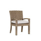 Havana - Dining Chair, With Self Welt - Canvas Flax / Dark Brown