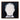 Hand Painted Blank Face Man 47X47 - Ivory / Black