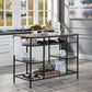 Lona - Kitchen Island - Rustic Oak & Black Finish