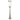 43" Radiant Large Glass Candle Hurricane - Silver