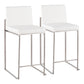 Fuji - High Back Upholstered Counter Stool Set