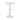 20" Ronalia Acrylic Accent Table - Glass
