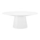 Otago - Oval Dining Table Wood - White