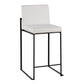 Fuji - High Back Counter Stool - Black Legs