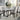 Madan - Dining Table With Marble Top - Marble Top & Weathered Gray