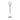 Glass 17" Votive Holder With Stand - White/Silver