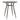 Clara - Round Dinette Table - Antique Metal