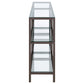 Kate - Console Bookcases - Black Nickel