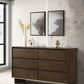 Glenwood - 6-Drawer Dresser Cabinet - Warm Brown