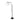 Delmont Metal Floor Lamp - Black / White