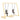 Swinging People Bookends (Set of 2) - Gold