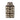 Cer Square Jar With Lid 16" - Java / Cotton