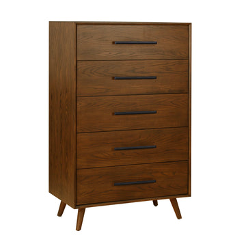 Emery - 5 Drawer Chest - Pecan