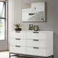 Sonora - 6-Drawer Bedroom Dresser - White