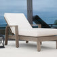 Laguna - Chaise Lounge, No Welt - Canvas Flax / Gray