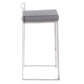 Fuji - Counter Stool Steel With Cushion - Stainless Steel