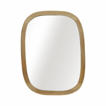 40X30 Curved Rectangular Mirror - Natural