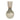 Metal 18" Bulbous Vase - Pearl