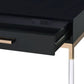 Adiel - Desk - Black & Gold Finish