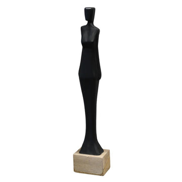 Wood 24" Standing Lady - Black