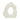 14" Ribbed Open-Cut Out Vase - Ivory