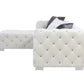 Qokmis - Sectional Sofa w/6 Pillows