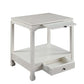 Seatlas - Accent Table - Antique White Finish