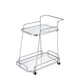 Aegis - Serving Cart - Clear Glass & Chrome Finish