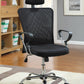 Stark - Upholstered Adjustable Mesh Office Desk Chair - Black