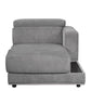 Alwin - Chaise - Dark Gray Fabric