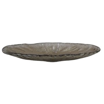 Salerno Small Itlalian Art Glass Tray - Gray