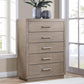 Kenora - 5-Drawer Bedroom Chest - Barley Brown