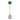 Lancelot Small Orb Statuary - White / Green
